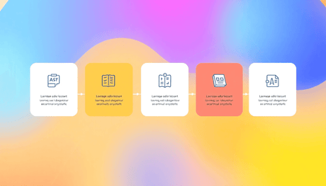 Illustration of a modern digital learning path roadmap with interconnected modules and education icons on a bright, minimalist background.