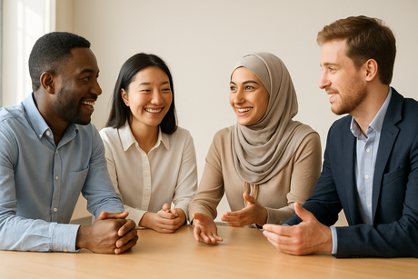 Course name: Mastering Global Communication: Strategies for Intercultural Success

Simple image without too much info, preferred image with real people