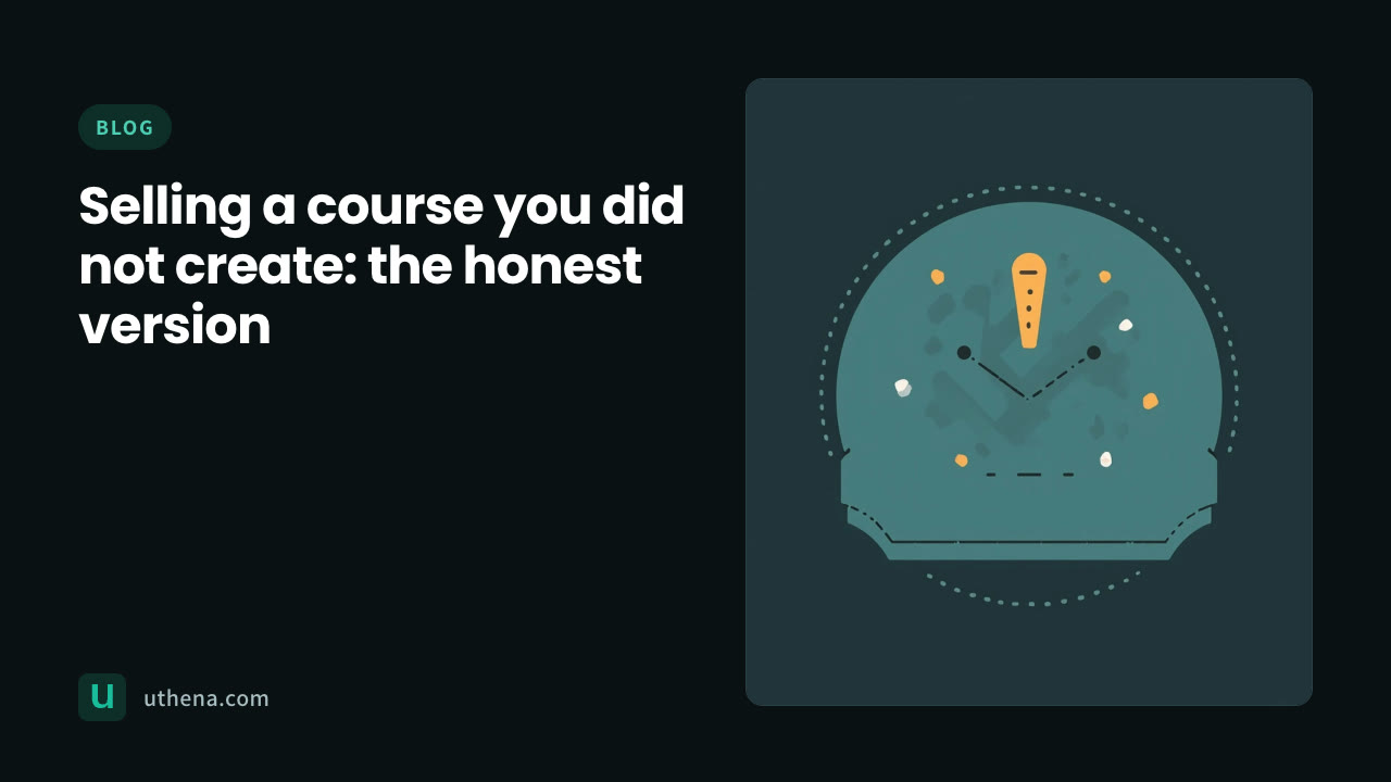 Selling a course you did not create: the honest version